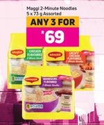 Maggi 2 Minute Noodles Assorted-For 3 x 5 x 73g