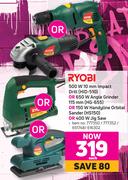 Ryobi 500W 10mm Impact Drill HID-510 Or 650W Angle Grinder 115mm HG-655-Each