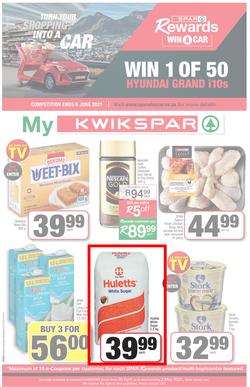 KWIKSPAR EASTERN CAPE : My Kwikspar (20 April - 2 May 2021) Valid in Abbotsford, Beacon Isle, Beetlestone, Burt Drive, Butterworth, page 1