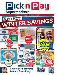 Pick n Pay Western Cape : Red Hot Winter Savings (23 May - 09 June 2024)