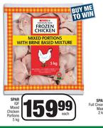 Spar IQF Mixed Chicken Portions-5Kg Each