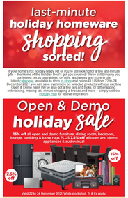 OK Furniture : Last-Minute Holiday Homeware Shopping Sorted (22 December - 24 December 2021)