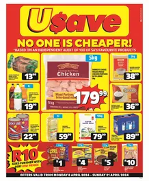 Usave Northern Cape And Free State : No One Is Cheaper (08 April - 21 April 2024)