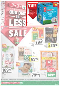 SUPERSPAR EASTERN CAPE : Our Best For Less (26 October - 7 November 2021) Valid In | Bluewater Bay, Amalinda, Knysna, Heather Park, Jeffery's Bay, Rosehill, Protea, Sedgefield, Spandau, page 1