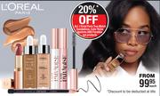 L'Oreal Paris True Match Foundations, Color Riche Lipsticks & Paradise Eye Products-Each