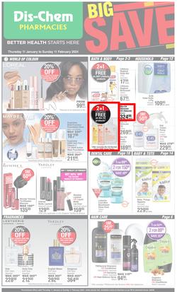 Dis-Chem : Big Save (11 January - 11 February 2024), page 1