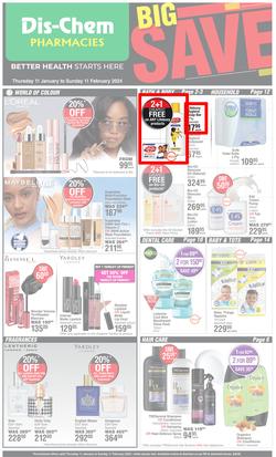 Dis-Chem : Big Save (11 January - 11 February 2024), page 1