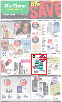 Dis-Chem : Big Save (11 January - 11 February 2024), page 1