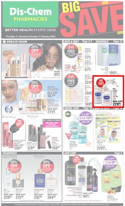 Dis-Chem : Big Save (11 January - 11 February 2024), page 1