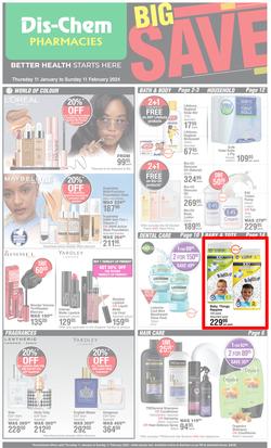 Dis-Chem : Big Save (11 January - 11 February 2024), page 1