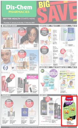 Dis-Chem : Big Save (11 January - 11 February 2024), page 1