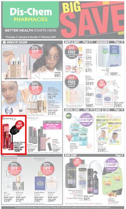 Dis-Chem : Big Save (11 January - 11 February 2024), page 1