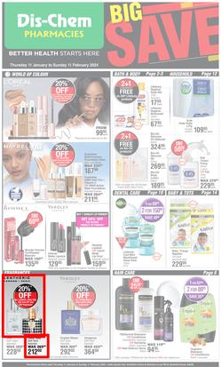 Dis-Chem : Big Save (11 January - 11 February 2024), page 1
