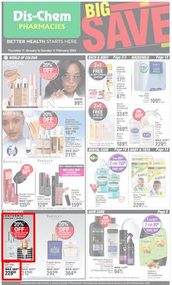 Dis-Chem : Big Save (11 January - 11 February 2024), page 1