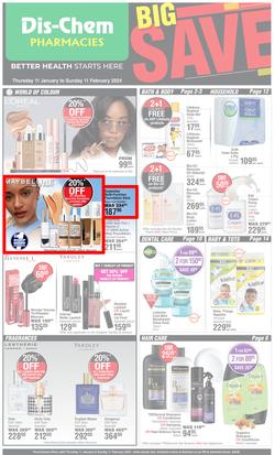 Dis-Chem : Big Save (11 January - 11 February 2024), page 1