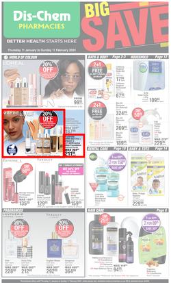 Dis-Chem : Big Save (11 January - 11 February 2024), page 1