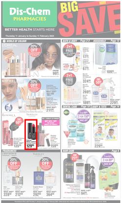 Dis-Chem : Big Save (11 January - 11 February 2024), page 1