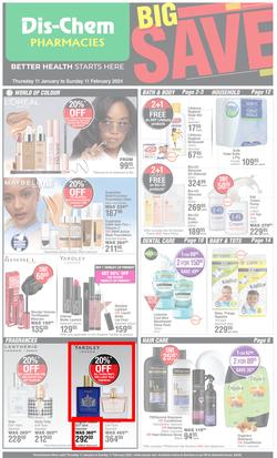 Dis-Chem : Big Save (11 January - 11 February 2024), page 1