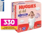 Huggies Gold Pants Mega Box Assorted Sizes- Per Pack