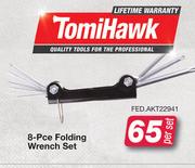 Tomi Hawk 8 Pce Folding Wrench Set FED.AKT22941-Per Set