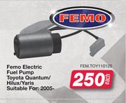 Femo Electric Fuel Pump Toyota Quantum/Hilux/Yaris Suitable For: 2005 FEM.TOY110120-Each