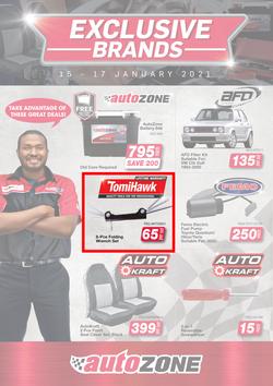 Auto Zone : Exclusive Brands (15 January - 17 Januray 2021), page 1