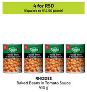 Rhodes Baked Beans In Tomato Sauce-For 4 x 410g