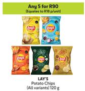 Lay's Potato Chips (All Variants)-For 5 x 120g