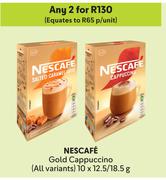 Nescafe Gold Cappuccino (All Variants)-For 2 x 10 x 12.5/18.5g