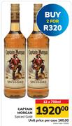 Captain Morgan Spiced Gold-For 2 x 750ml