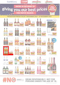 Jumbo : Festive Liquor (07 December - 27 December 2023), page 1
