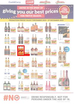 Jumbo : Festive Liquor (07 December - 27 December 2023), page 1