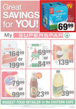 SUPERSPAR EASTERN CAPE : My Super Spar (22 September - 11 October 2020), page 1