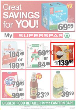 SUPERSPAR EASTERN CAPE : My Super Spar (22 September - 11 October 2020), page 1
