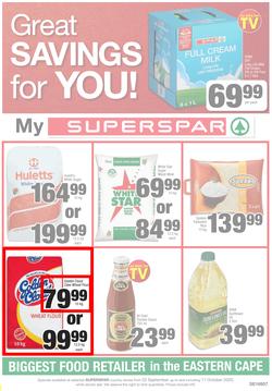 SUPERSPAR EASTERN CAPE : My Super Spar (22 September - 11 October 2020), page 1