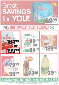 SUPERSPAR EASTERN CAPE : My Super Spar (22 September - 11 October 2020), page 1