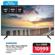 Samsung 65" (165cm) Smart UHD TV UA65CU7000KXXA