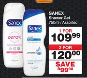 Sanex Shower Gel Assorted-750ml