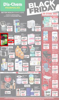 Dis-Chem : Black Friday (25 November - 01 December 2024), page 1
