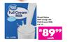 Great Value UHT Long Life Full Cream Milk-6 x 1L Each