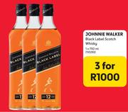 Johnnie Walker Black Label Scotch Whisky-For 3 x 750ml