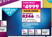 Samsung 43"(109cm) Crystal CU7000 UHD 4K TV