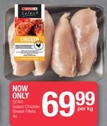 Spar Select Chicken Breast Fillets-4 Per Kg
