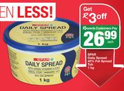 Spar Daily Spread 40% Fat Spread Tub-1Kg Each