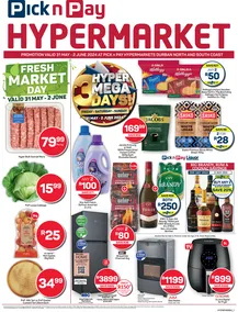 Pick n Pay Hypermarket Kwa-Zulu Natal : Hyper Mega 3 Days (31 May - 02 June 2024)