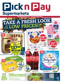 Pick n Pay Gauteng, Free State, North West, Mpumalanga, Limpopo & Northern Cape : Specials (07 October - 22 October 2024)