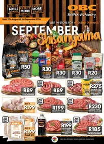 OBC Better Butchery : September Shisanyama (27 August - 05 September 2024)