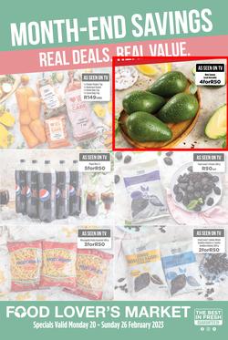 Food Lover's Market Springfield Park : Month-End Savings (20 February - 26 February 2023), page 1
