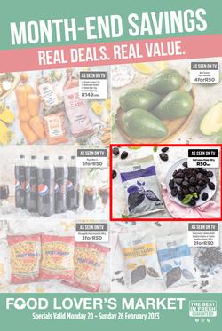 Food Lover's Market Springfield Park : Month-End Savings (20 February - 26 February 2023), page 1