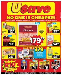 Usave Western Cape : No One Is Cheaper (22 January - 11 February 2024)